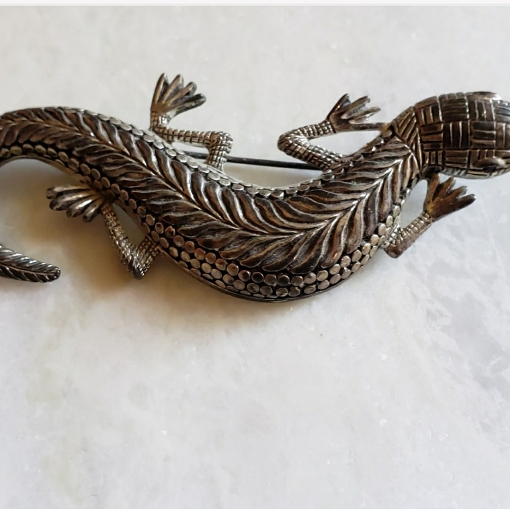 Vintage Lizard Pin